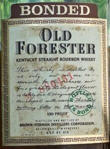 Old Forester Bottled In Bond 1980s Review In Depth The Whiskey Shelf