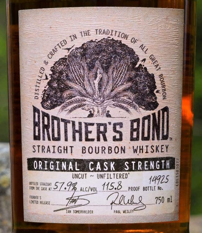 brother's bond cask strength bourbon front