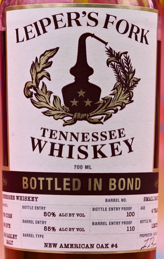 leiper's fork tennessee whiskey front