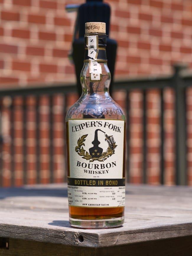 leiper's fork bottled in bond bourbon header