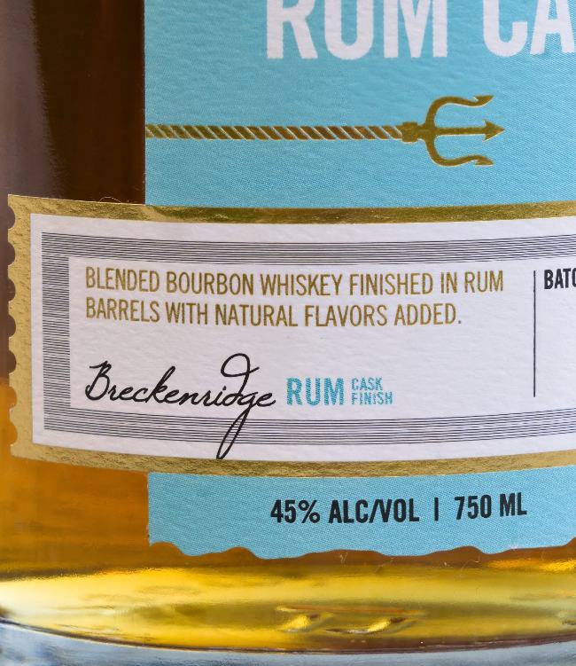 breckenridge rum cask finish side 1