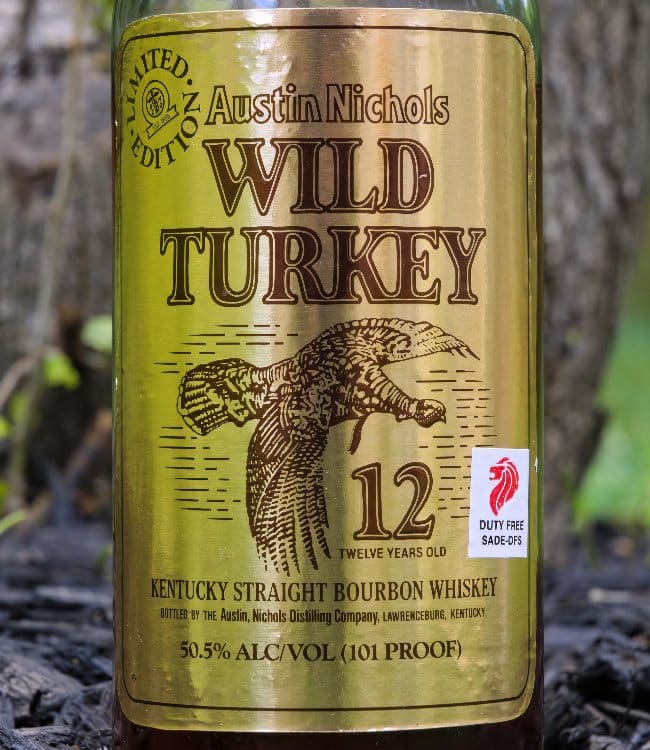 wild turkey 12 year cgf 1991 front