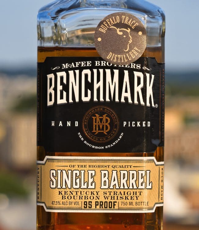 benchmark single barrel bourbon front