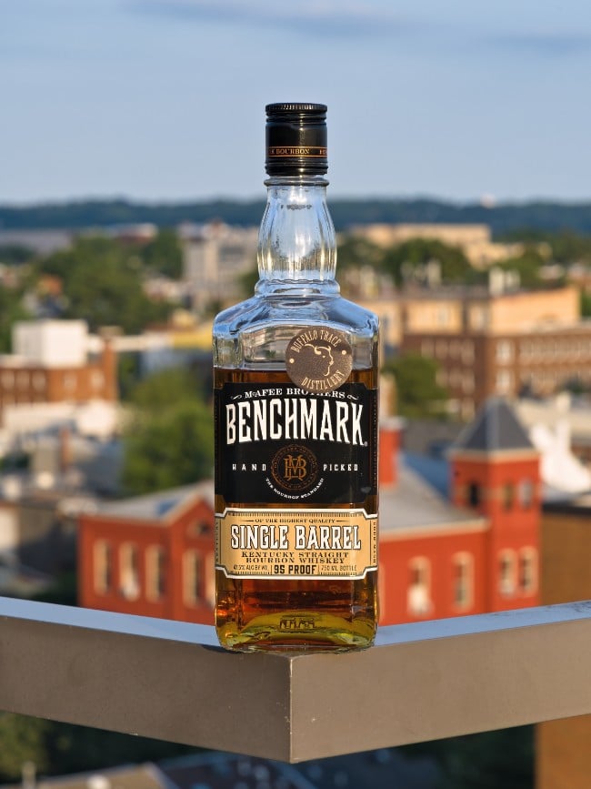 benchmark single barrel bourbon header