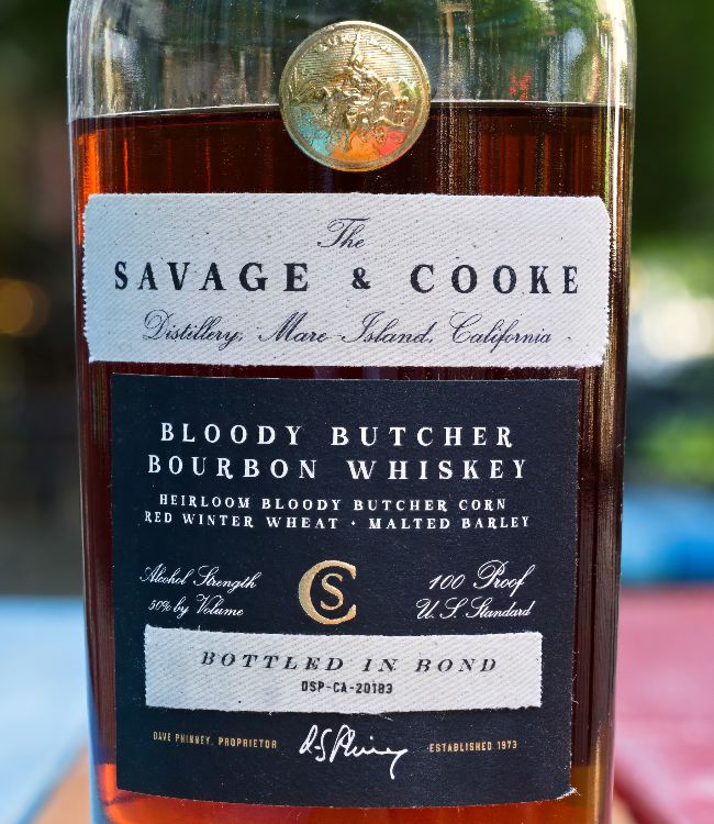 savage and cooke bloody butcher bottled in bond front