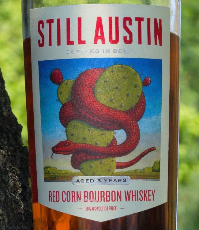 still austin bottled in bond red corn 5 year front