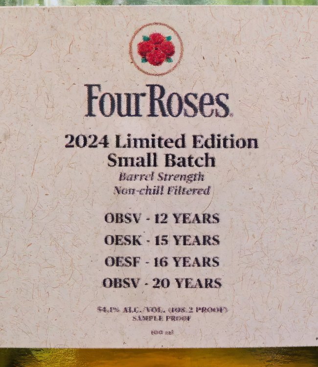 four roses small batch limited edition 2024 front