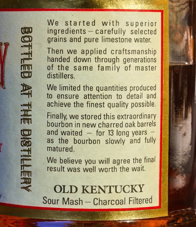 old kentucky 13 year side 2