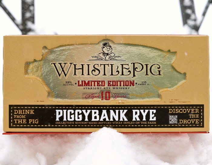 whistlepig piggybank box front